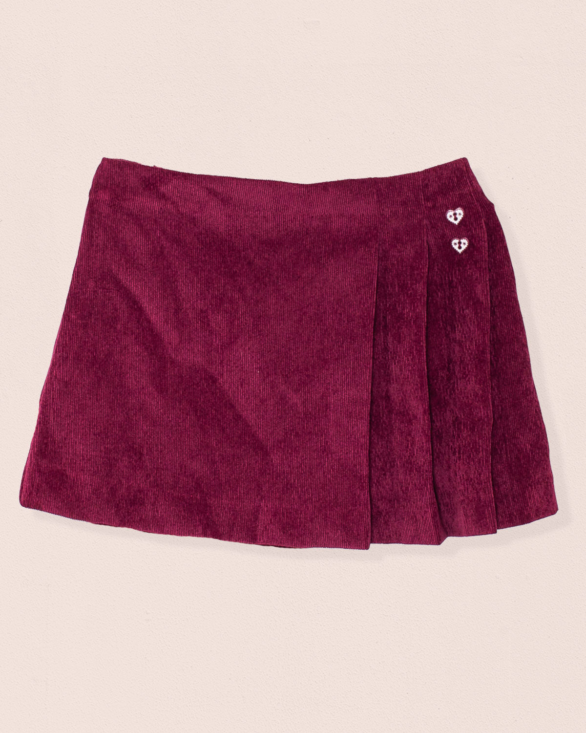 Ruby Corduroy Pleated Skirt